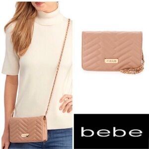 Bebe "Sophia" Crossbody Purse - BLUSH, NWT